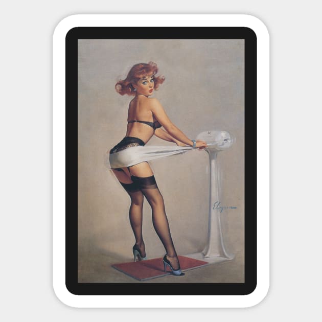 ELVGREN-SEXY LAUNDRY GIRL Sticker by AtomicMadhouse